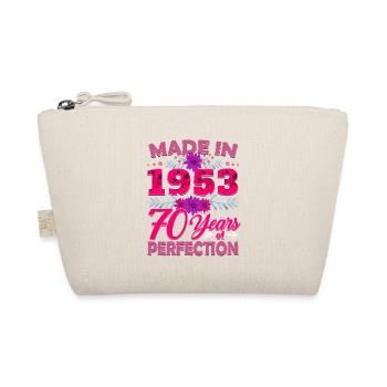 Made in 1953 70 Jahre Perfektion - 70th Birthda - Bio-Täschchen - Natur - Vorne