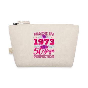 Made in 1973 50 Years of Perfection - 50th Birthda - Organic Pouch - nature - Front