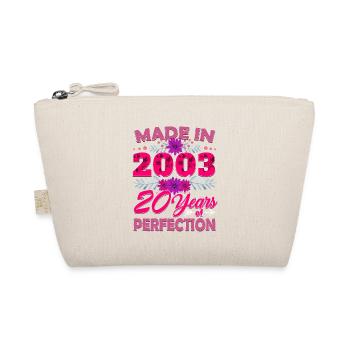 Made in 2003 20 Years of Perfection - 20th Birthda - Organic Pouch - nature - Front