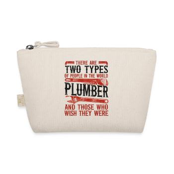 Plumbing Plumber Vintage There Are - Bio-Täschchen - Natur - Vorne