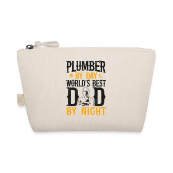 Plumbing Plumber Dad Vintage - Organic Pouch - nature - Front