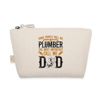 Plumbing Plumber Dad Vintage Some - Organic Pouch - nature - Front