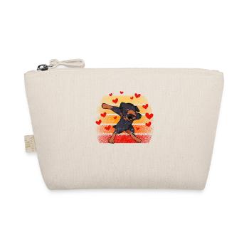 Drôle de débauche Cœur de chien Danse Dab de la Saint-Valentin - Trousse biologique - nature - Devant