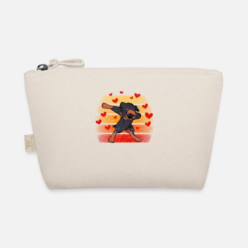 Drôle de débauche Cœur de chien Danse Dab de la Saint-Valentin Trousse biologique