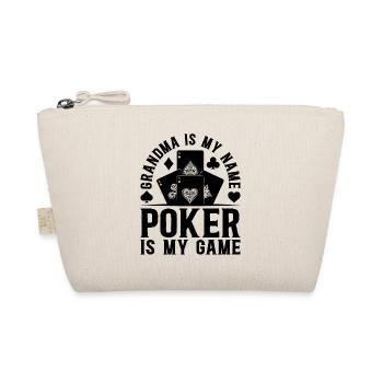 Poker Player Grandma Is My Name Poker Is My Game P - Bio-Täschchen - Natur - Vorne