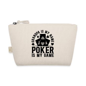 Poker Player Grandpa Is My Name Poker Is My Game P - Bio-Täschchen - Natur - Vorne