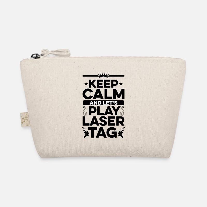 Keep Calm And Let's Play Lasertag Lasergame Player Bio-Täschchen