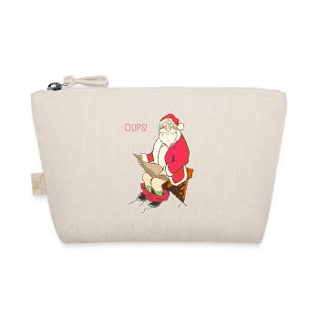 Santa Claus Poo Chimney - Organic Pouch - nature - Front