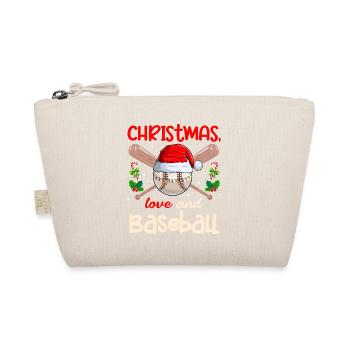 Joueur de baseball Club Amour de Noël - Trousse biologique - nature - Devant