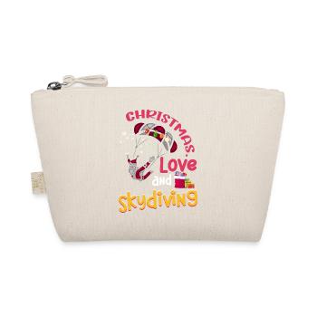 Skydive Skydive Christmas Love and Skydiving - Organic Pouch - nature - Front
