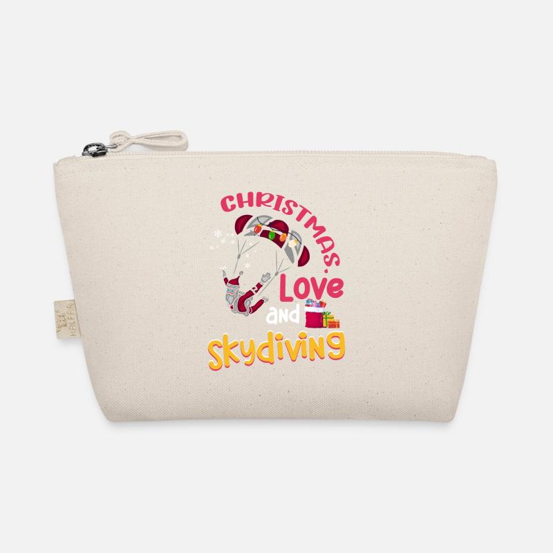 Skydive Skydive Christmas Love and Skydiving Organic Pouch