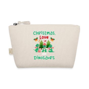 Dino Boy Boy Enfants Noël Amour Dinosaures - Trousse biologique - nature - Devant