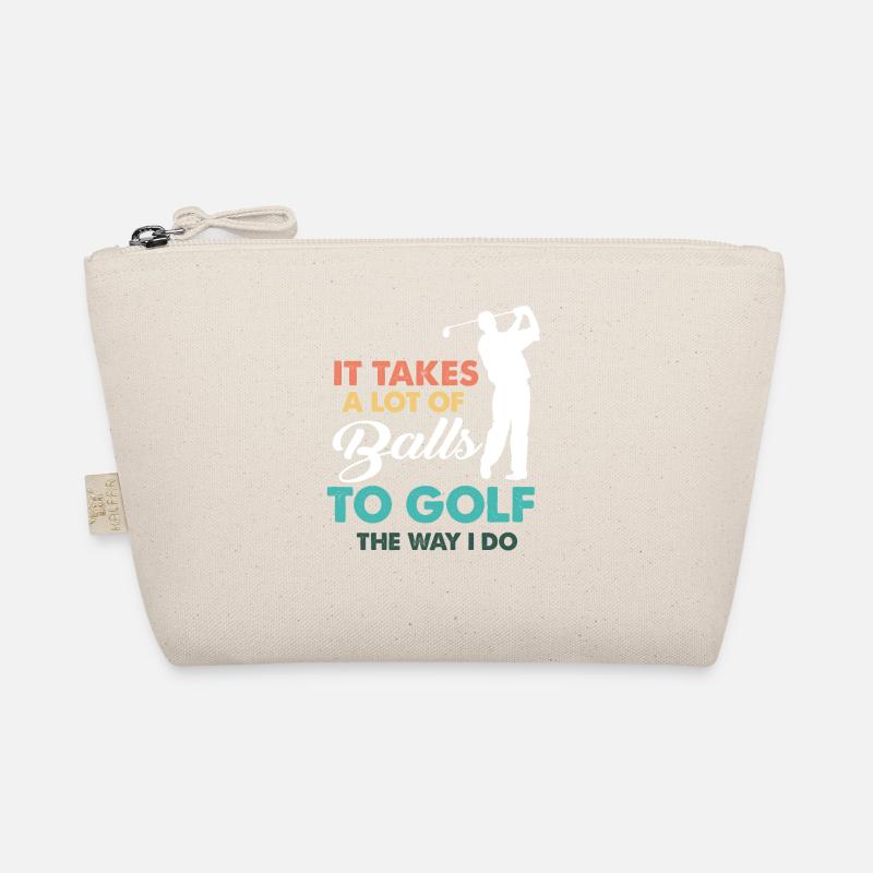 Golf Gag Fun Vintage Golf Balls Pun Jok Control Organic Pouch