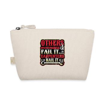 Other failures, carpenter nailing, woodworking - Organic Pouch - nature - Front