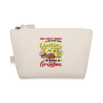 Sewing Quilter Grandma Quilting - Organic Pouch - nature - Front