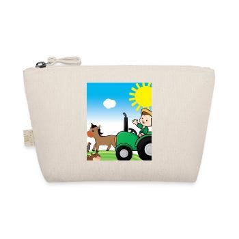 Tracteur vert anniversaire animaux de la ferme - Trousse biologique - nature - Devant