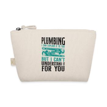 Plumbing Plumber Vintage Plumbing - Bio-Täschchen - Natur - Vorne