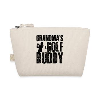 Die Golf Oma Grossmutter Kumpel Freund Enkel Kind - Bio-Täschchen - Natur - Vorne