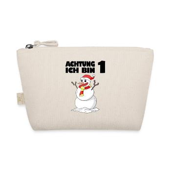 1.Geburtstag 1 Jahre alt Schneemann Geschenk - Bio-Täschchen - Natur - Vorne