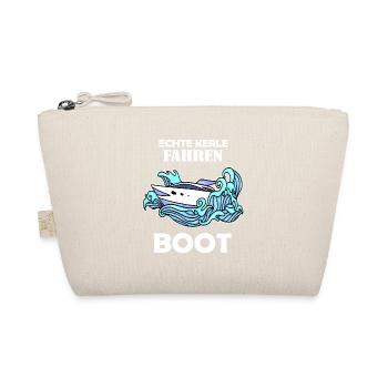 Boote Motorboot Kapitän Boot Seefahrt Geschenk - Bio-Täschchen - Natur - Vorne
