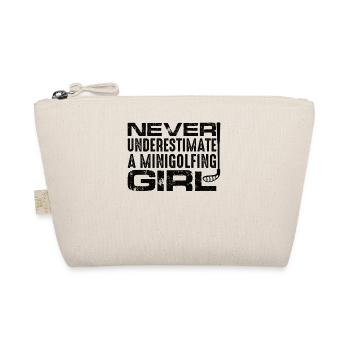 MINIGOLF GOLFER GOLFER GOLFER GOLF PLAYER - Organic Pouch - nature - Front