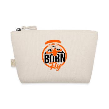 Born To Fly Graphic Paragliding Parachute Paraglid - Bio-Täschchen - Natur - Vorne