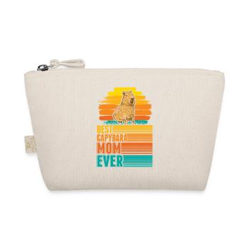 Best Capybara Mom Ever Wasserschwein Mama - Bio-Täschchen - Natur - Vorne