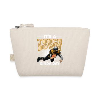 Football Game Day Zitat Es ist ein Touchdown -Tag - Bio-Täschchen - Natur - Vorne