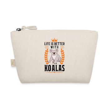 Life is better with a koala - Organic Pouch - nature - Front