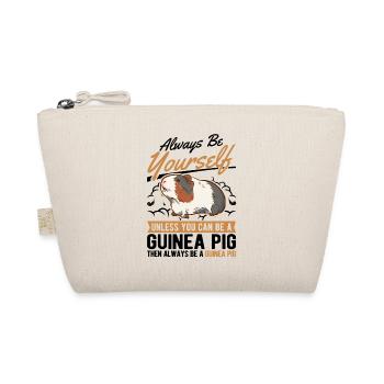 Meerschweinchen Geschenk Guinea Pig - Bio-Täschchen - Natur - Vorne