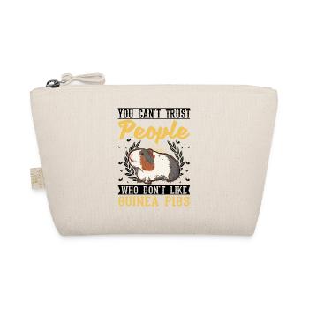 Meerschweinchen Geschenk Guinea Pig - Bio-Täschchen - Natur - Vorne