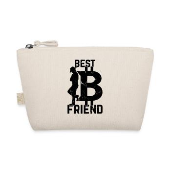 Bitcoin Best Friend Bitcoin Lover Bitcoins - Bio-Täschchen - Natur - Vorne
