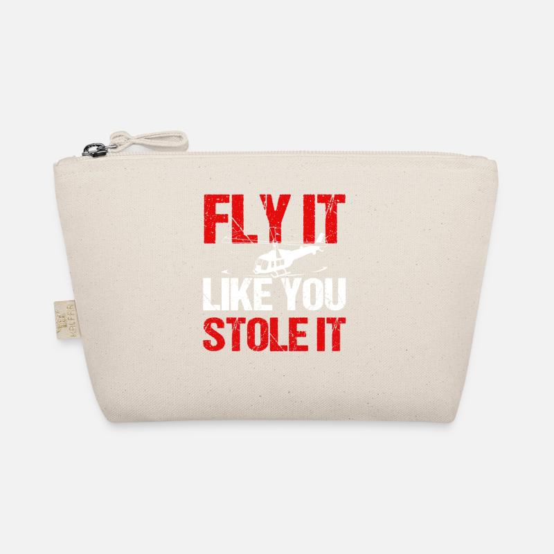 Hubschrauber Pilot Geschenk Bio-Täschchen