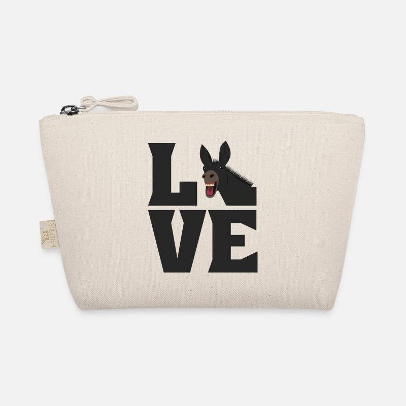 LOVE Muli Donkey Love mule horse Organic Pouch