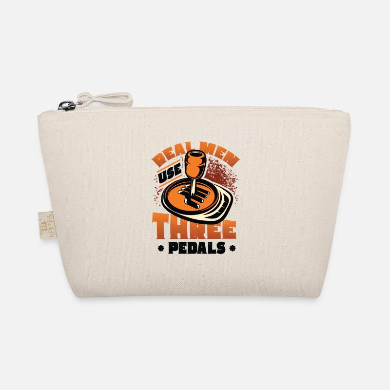 Real men use three pedals auto shifting - Organic Pouch - nature