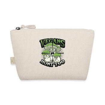 Vegans hunt for mushroom hunting - Organic Pouch - nature - Front