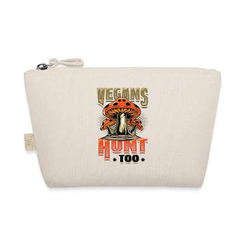 Vegans hunt for mushroom hunting - Organic Pouch - nature - Front