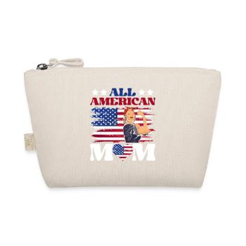 All American Mom July 4 Feminist - Organic Pouch - nature - Front