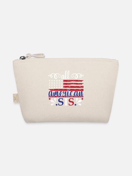 All American Sis 4 juillet Féministe - Trousse biologique - nature - Devant