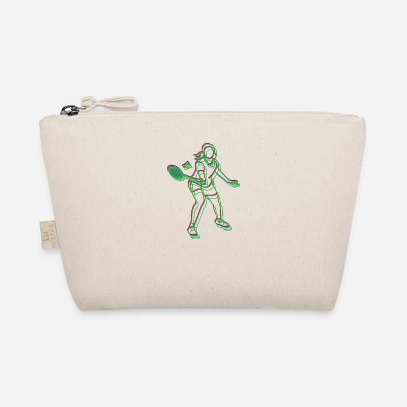 Badminton Gift Idea Sport Design Organic Pouch