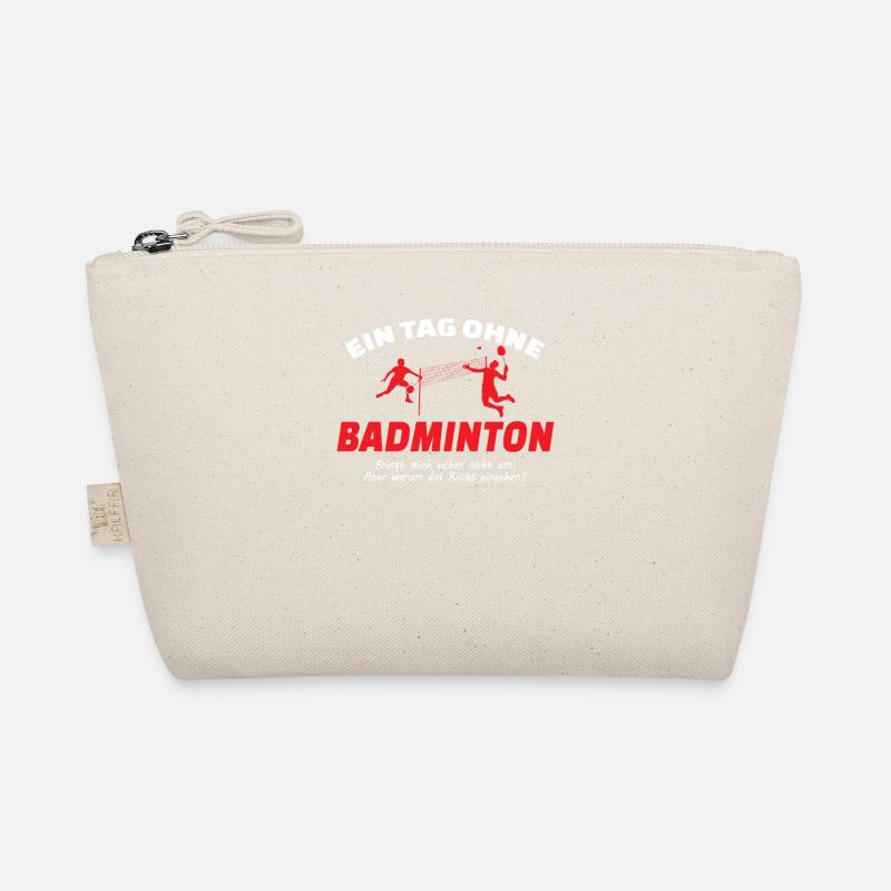 Badminton Geschenkidee Sport Design Bio-Täschchen