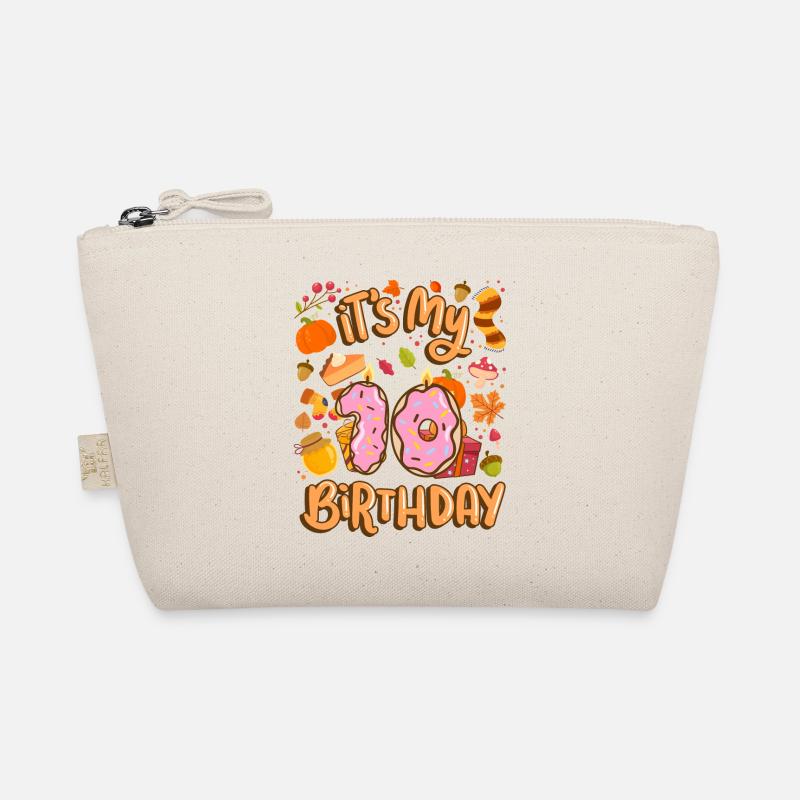 It's my 10 birthday autumn maple leaf Organic Pouch