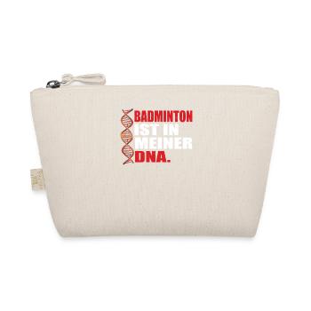 Badminton Geschenkidee Sport Design - Bio-Täschchen - Natur - Vorne