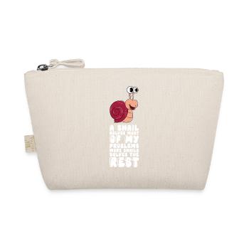 Snail Solves my problems - Organic Pouch - nature - Front