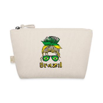 Brésil Football féminin 2022 Drapeau brésilien - Trousse biologique - nature - Devant