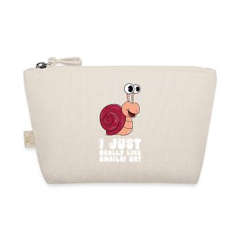 I just like snails very much - Organic Pouch - nature - Front