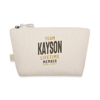 Team Kayson Lifetime Member - Organic Pouch - nature - Front