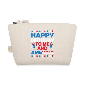Alles Gute Zum Geburtstag Für Mich Und Amerika 4. - Bio-Täschchen - Natur - Vorne