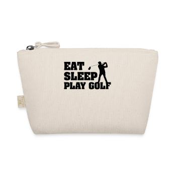 Golf Golfer Geschenk Hobby Verein Spruch - Bio-Täschchen - Natur - Vorne