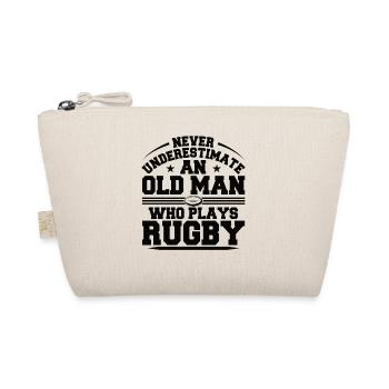 Rugby Spieler Rugbyball Mannschaft Spiel Verein - Bio-Täschchen - Natur - Vorne